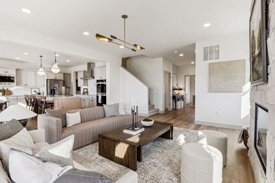 Furnished interior view inside a new home in Trailside, Timnath (Image 20).