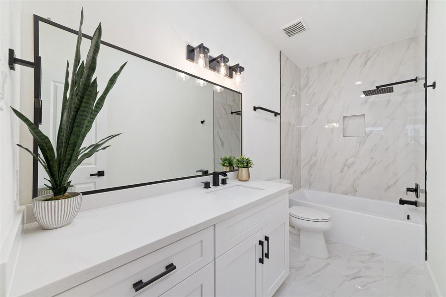 Furnished interior view inside a new home in , Houston (Image 16).