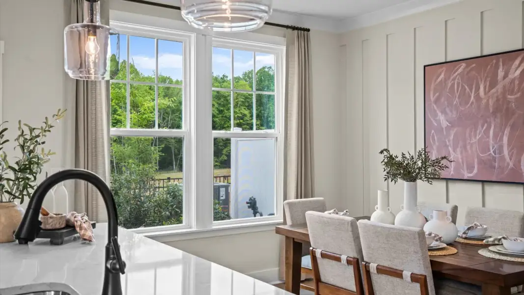 Furnished interior view inside a new home in North First Street Townes, Mebane (Image 17).