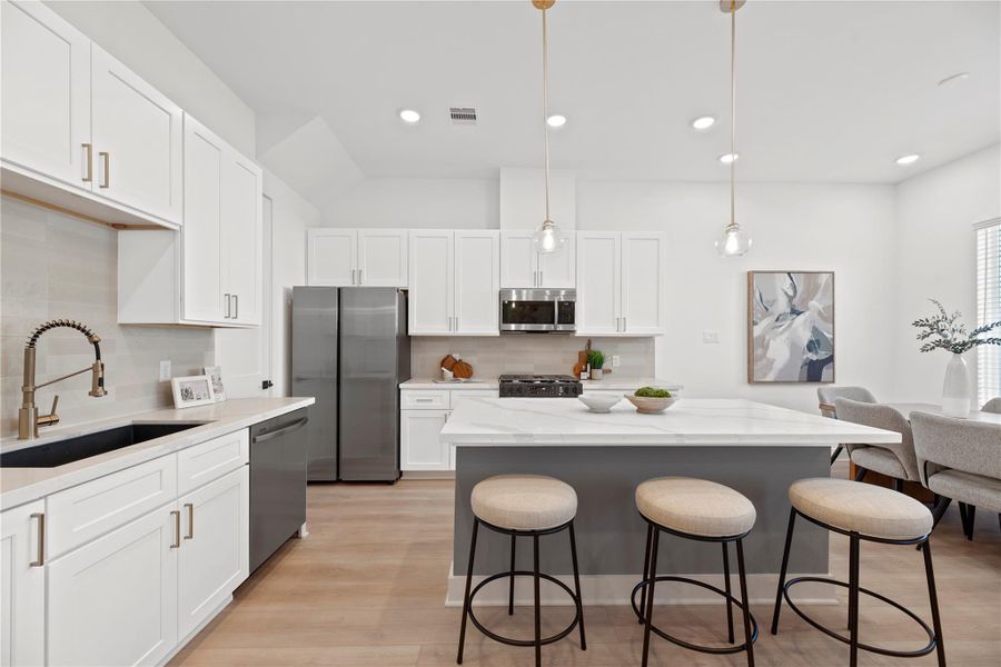 Furnished interior view inside a new home in , Houston (Image 25).