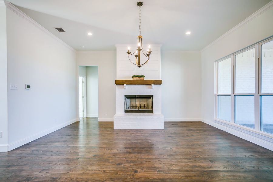 Representative unfurnished interior of a home built from the Refuge Lane by Trinity Classic Homes in Zion Trails, Poolville (Image 21).