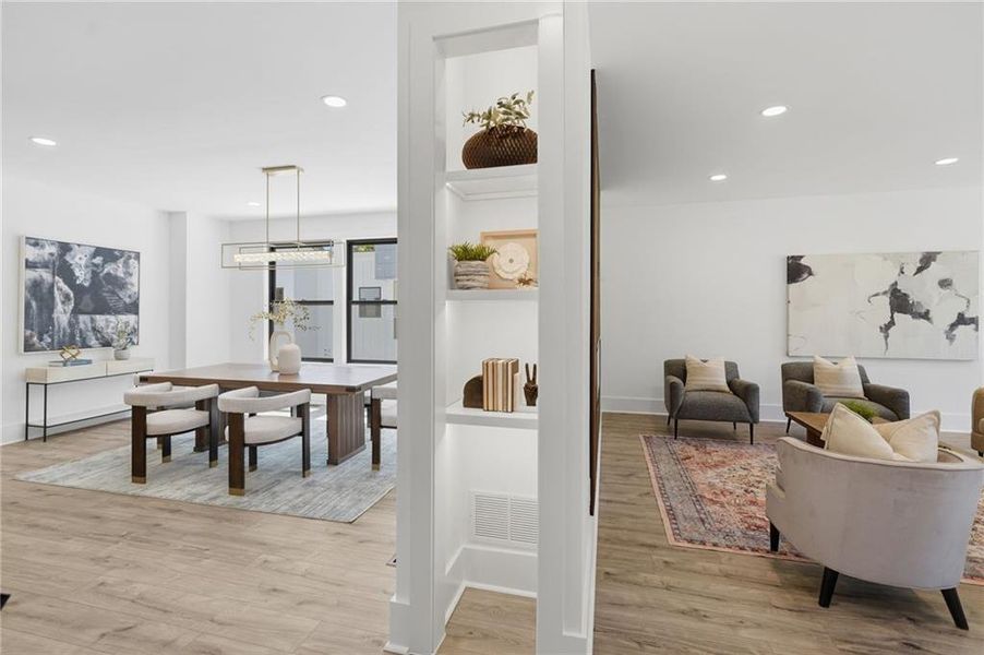Furnished interior view inside a new home in , Roswell (Image 7).