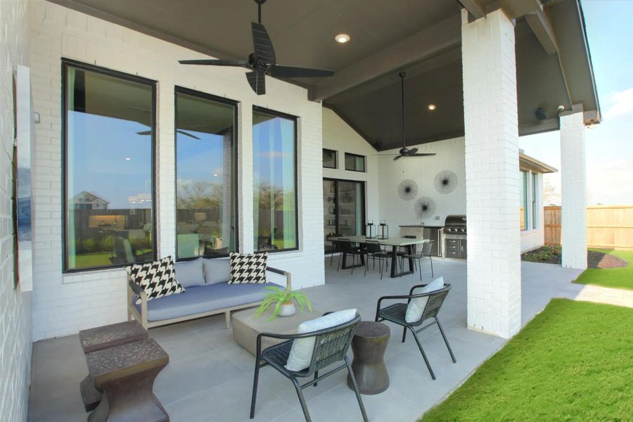 The Leighton Outdoor Living Area The Leighton Outdoor Living Area