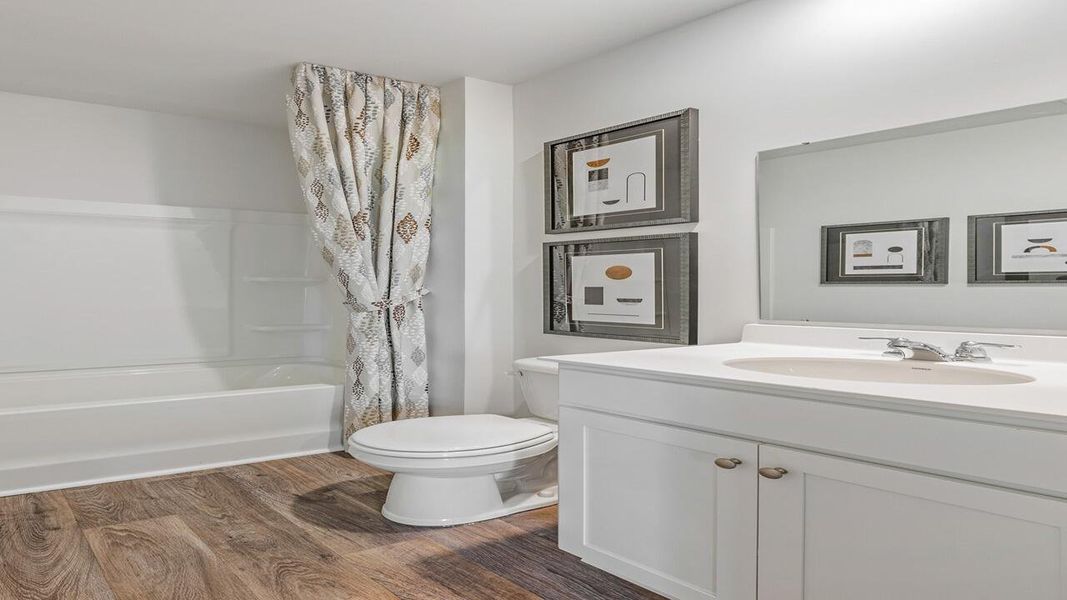 Furnished interior view inside a new home in Havenwood, North Charleston (Image 24).