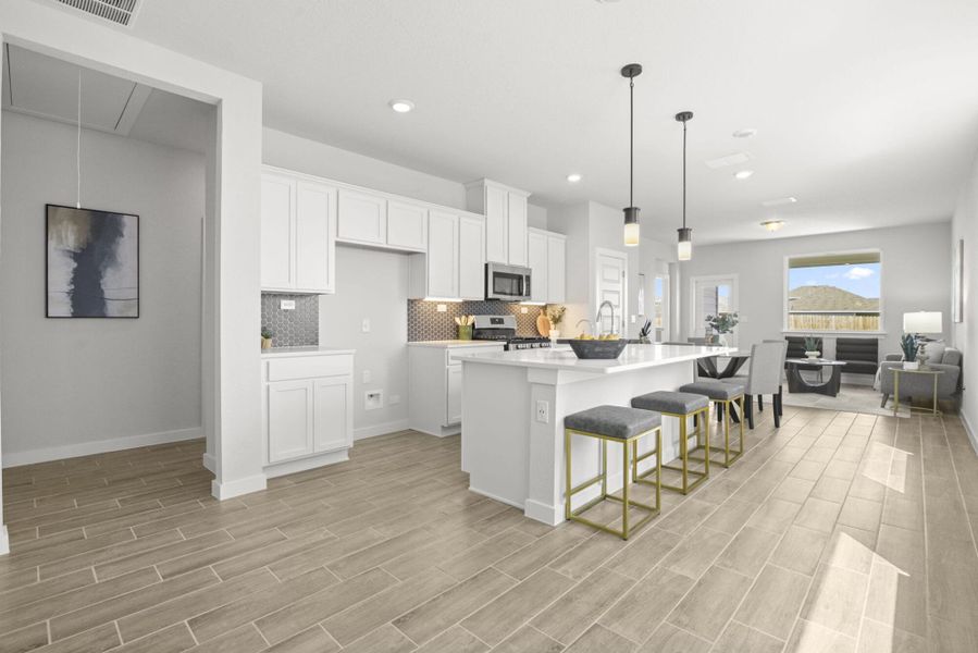 Furnished interior view inside a new home in Talley Fields, San Antonio (Image 6).