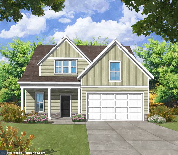 Representative exterior photo of a completed home built from the Morgan by Center Park Homes in Sweetbay Cove, Summerville, SC (Image 9). Representative exterior photo of a completed home built from the Morgan by Center Park Homes in Sweetbay Cove, Summerville, SC (Image 9).