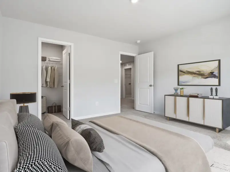Furnished interior view inside a new home in Fallbrook Single Family Homes, Indian Trail (Image 24).