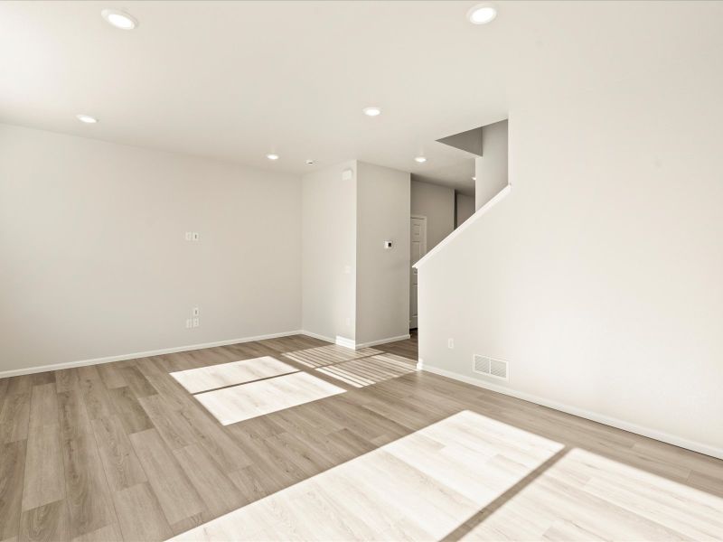 Spacious, unfurnished interior of a new home in Lorson Ranch: The Trail Collection, Colorado Springs (Image 7).