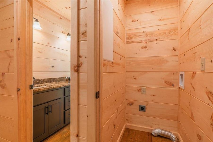 Close-up of interior finishes inside a home in , Cherry Log (Image 7).