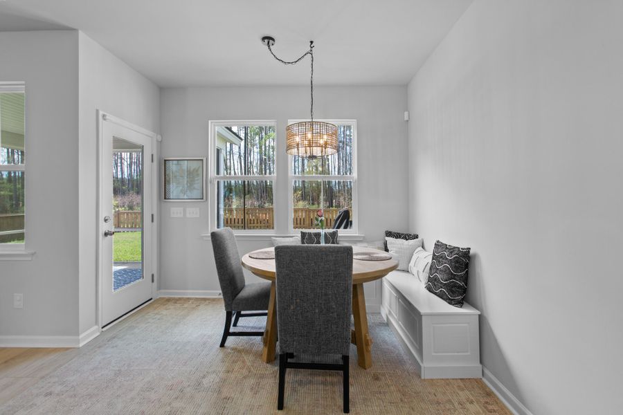 Furnished interior view inside a new home in Sweetgrass at Summers Corner, Summerville (Image 16).