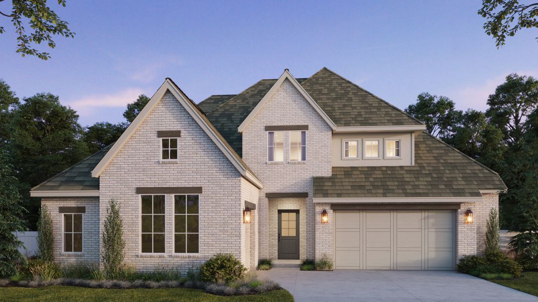 Representative exterior photo of a completed home built from the Brenham IV by Southgate Homes in Windsong Ranch 71' Series, Prosper, TX (Image 3).