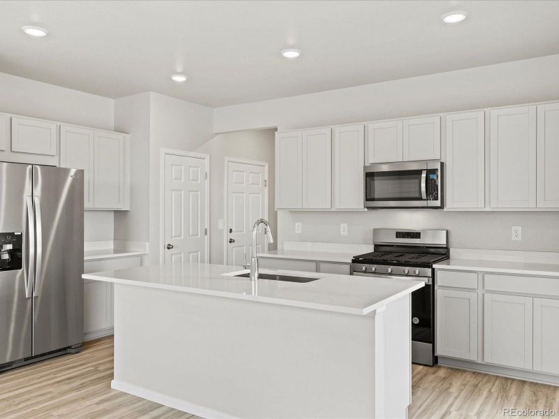 Furnished interior view inside a new home in Lake Bluff, Greeley (Image 11). Furnished interior view inside a new home in Lake Bluff, Greeley (Image 11).