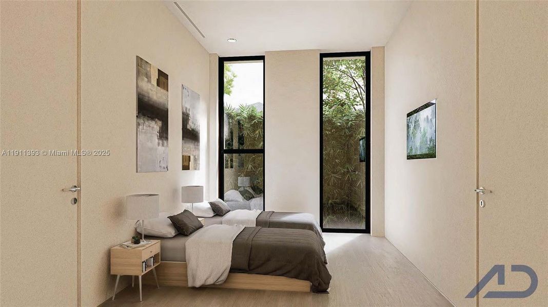 Furnished interior view inside a new home in , Miami Beach (Image 7).