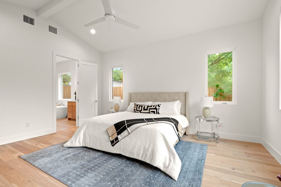 Furnished interior view inside a new home in , Dallas (Image 25).