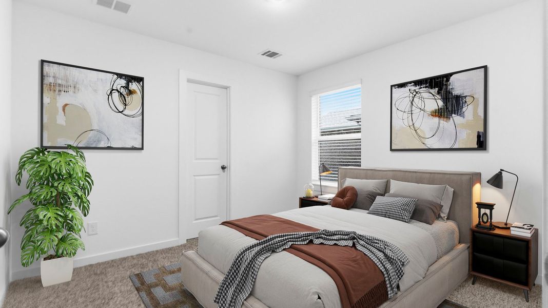 Furnished interior view inside a new home in Lakes at Westland Ranch, League City (Image 14).