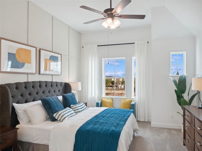 Serene primary suite (*Photo not of actual home and used for illustration purposes only.)