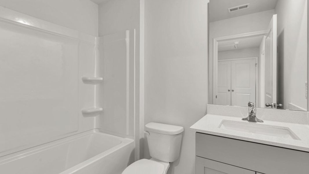 Furnished interior view inside a new home in The Townes at Wilson's Ridge, Smithfield (Image 10).