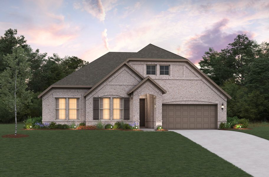 Representative exterior photo of a completed home built from the Stockdale by Beazer Homes in Heath Golf and Yacht Club, Heath, TX (Image 2).