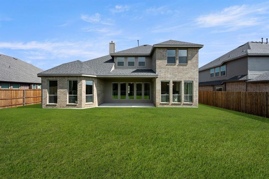 Exterior details and patio area of a home in Somerset - Phase 5, Mansfield (Image 24). Exterior details and patio area of a home in Somerset - Phase 5, Mansfield (Image 24).