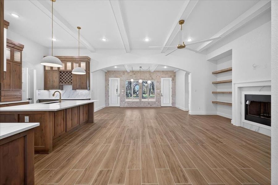 Furnished interior view inside a new home in , Azle (Image 7).