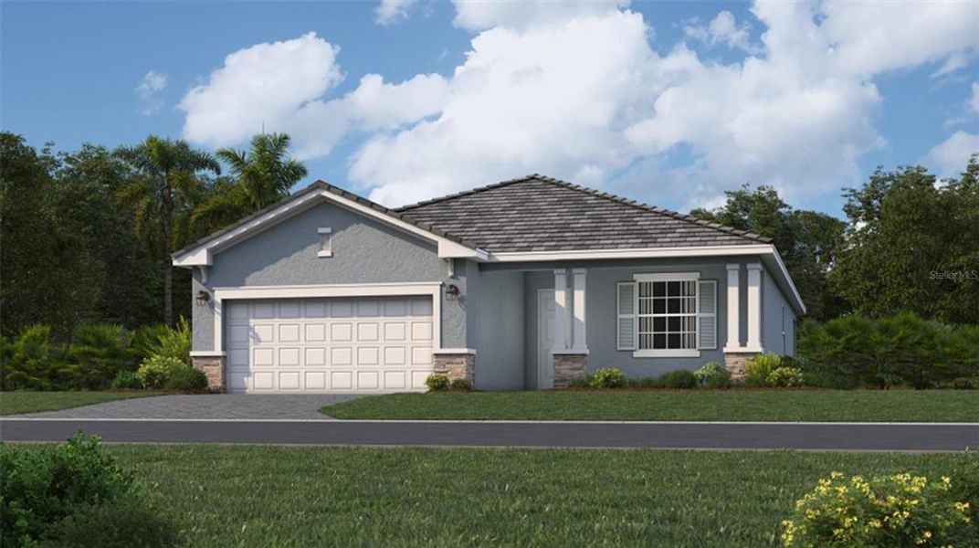 Front exterior of a new home in , Venice, FL, highlighting curb appeal (Image 1). Front exterior of a new home in , Venice, FL, highlighting curb appeal (Image 1).