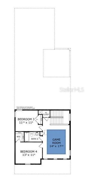 2D floor plan layout of this home in Persimmon Park, Wesley Chapel, FL (Image 5). 2D floor plan layout of this home in Persimmon Park, Wesley Chapel, FL (Image 5).