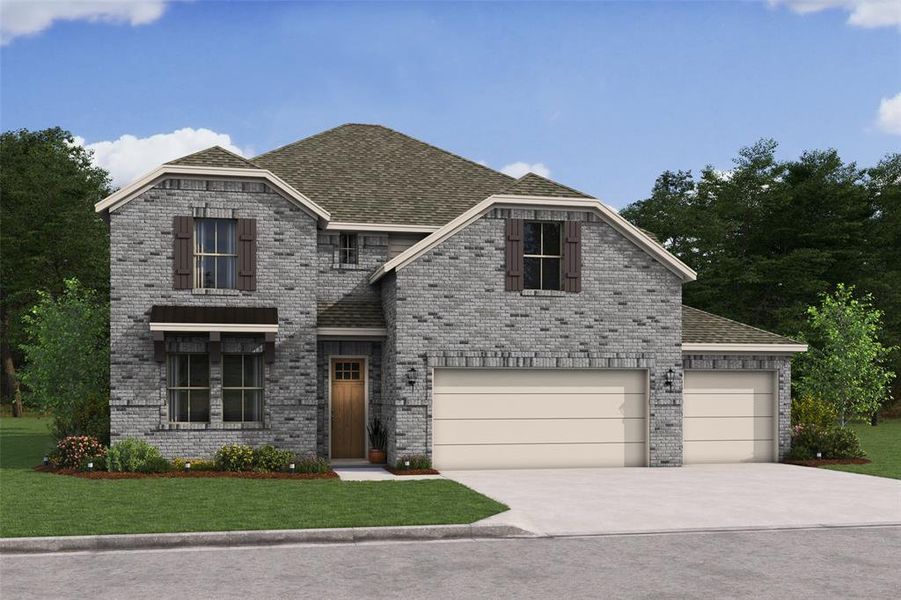 Stunning Omaha design by K. Hovnanian Homes with Elevation SA in beautiful Westwood. (*Artist rendering used for illustration purposes only.)