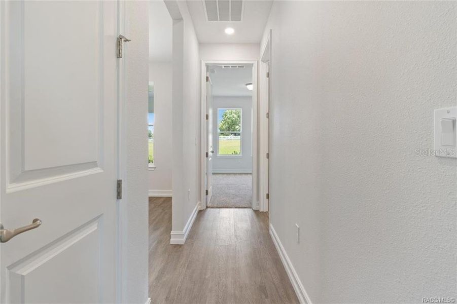 Hallway to 2nd and 3rd bedrooms