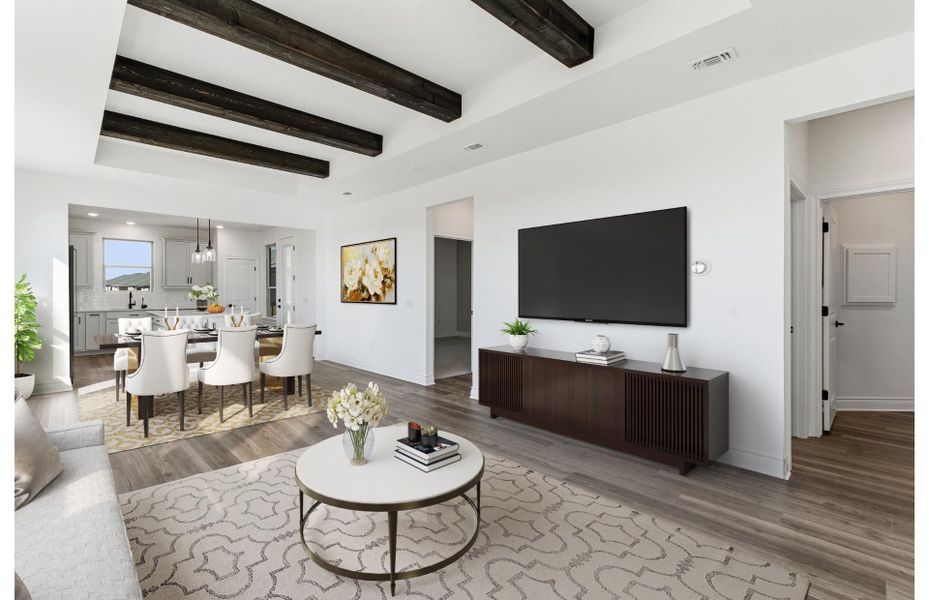 Furnished interior view inside a new home in Del Webb New Braunfels at Veramendi, New Braunfels (Image 6).