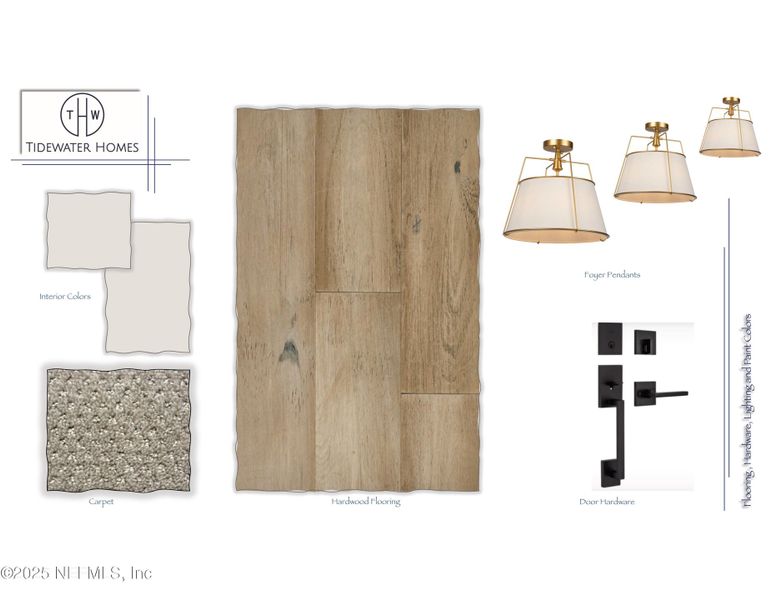 Sample of building materials used in homes in Highpointe at Rivertown, St. Johns (Image 8).