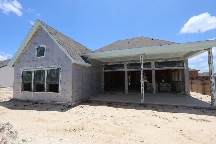 In-progress construction of a new home in Prairieland Village - Summit Collection, Cypress, TX (Image 25).