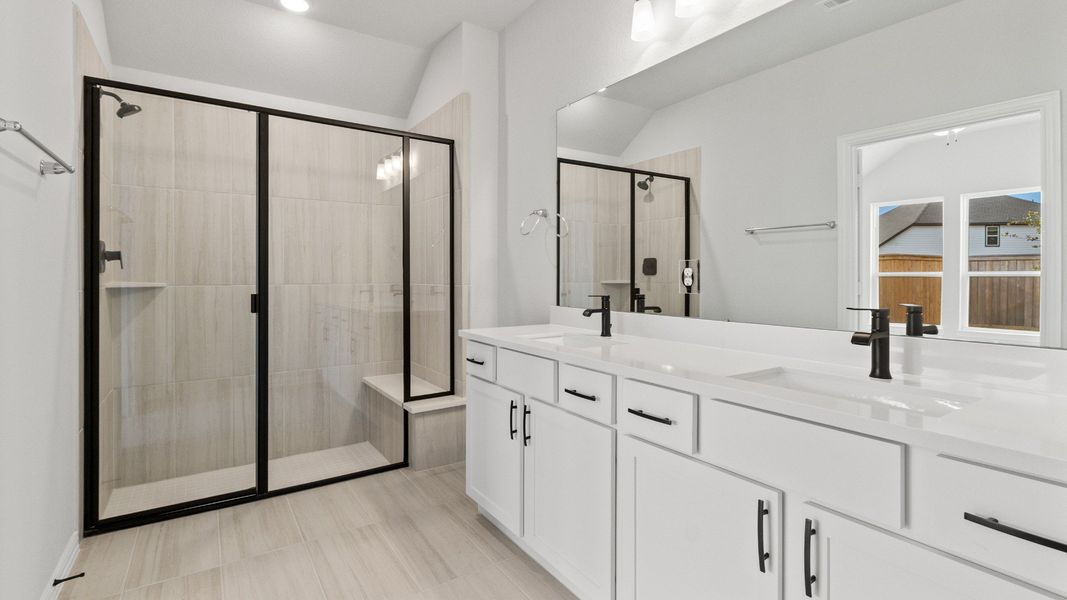 Representative furnished interior of a home built from the Aruba by Brightland Homes in Bridgeland Creekland Village, Cypress (Image 14).