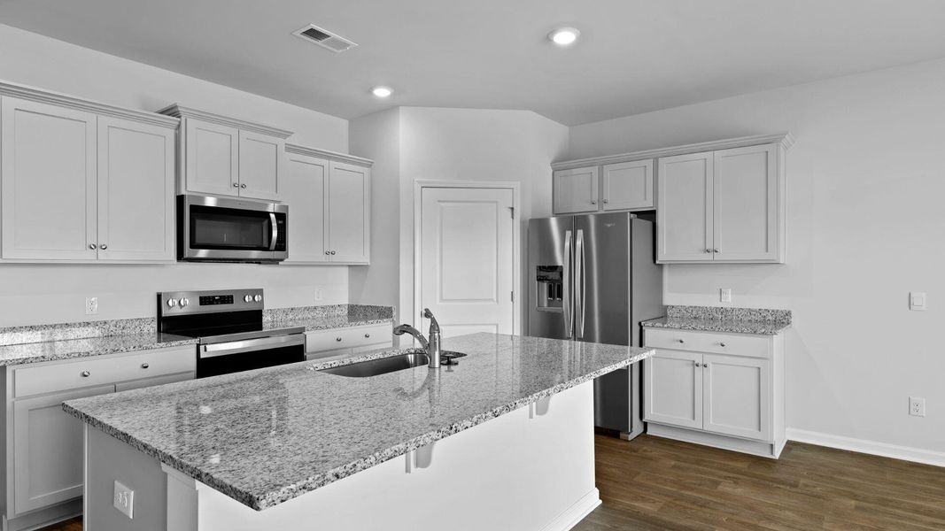 Furnished interior view inside a new home in Center Pointe, Santee (Image 7). Furnished interior view inside a new home in Center Pointe, Santee (Image 7).
