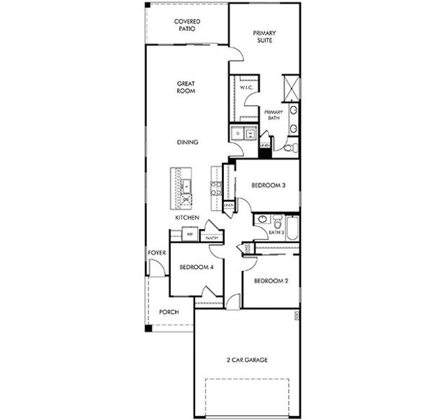 2D floor plan layout of this home in Las Patrias at Star Valley Phase III - Signature Series, Tucson, AZ (Image 1). 2D floor plan layout of this home in Las Patrias at Star Valley Phase III - Signature Series, Tucson, AZ (Image 1).