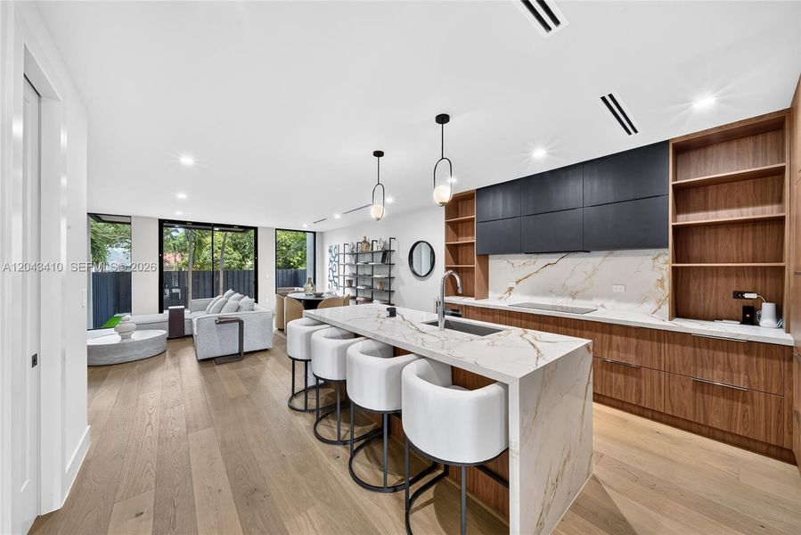 Furnished interior view inside a new home in , Miami (Image 18).