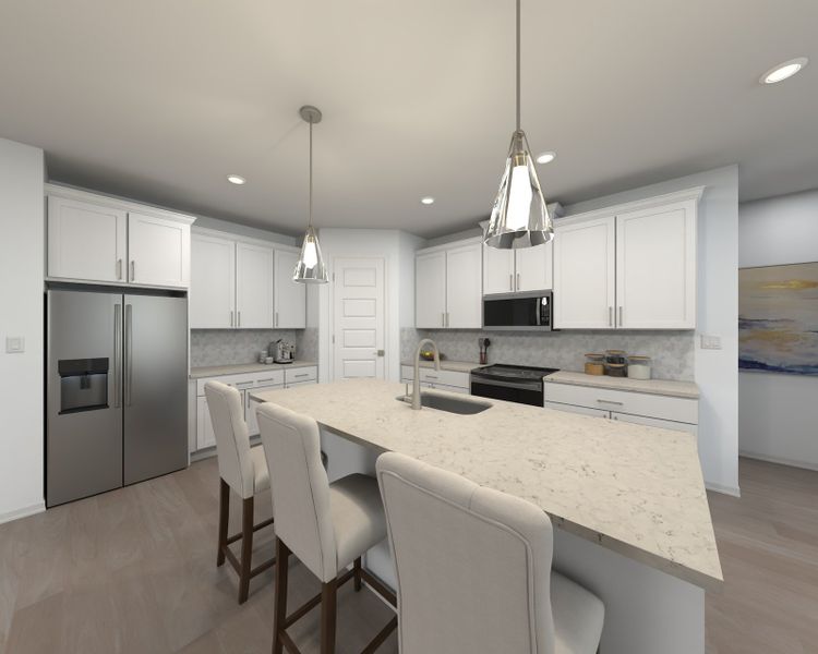 The Chesapeake Floorplan Kitchen Rendering.