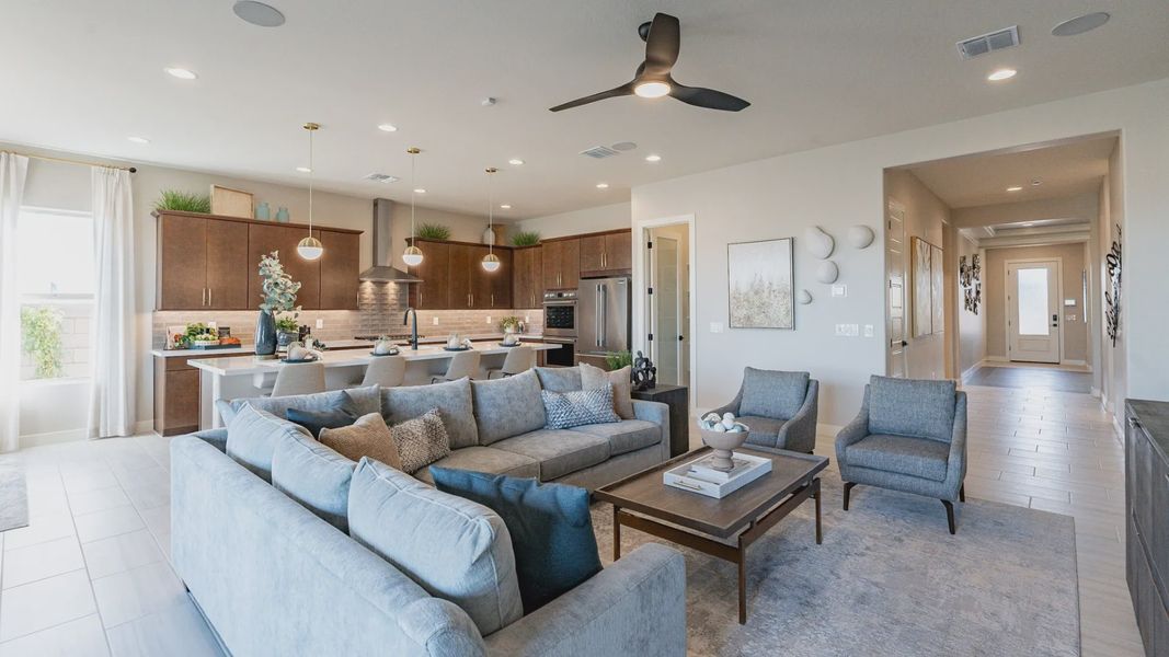 Representative furnished interior of a home built from the Jade by DRB Homes in Arroyo Seco - Palazzo, Buckeye (Image 16).