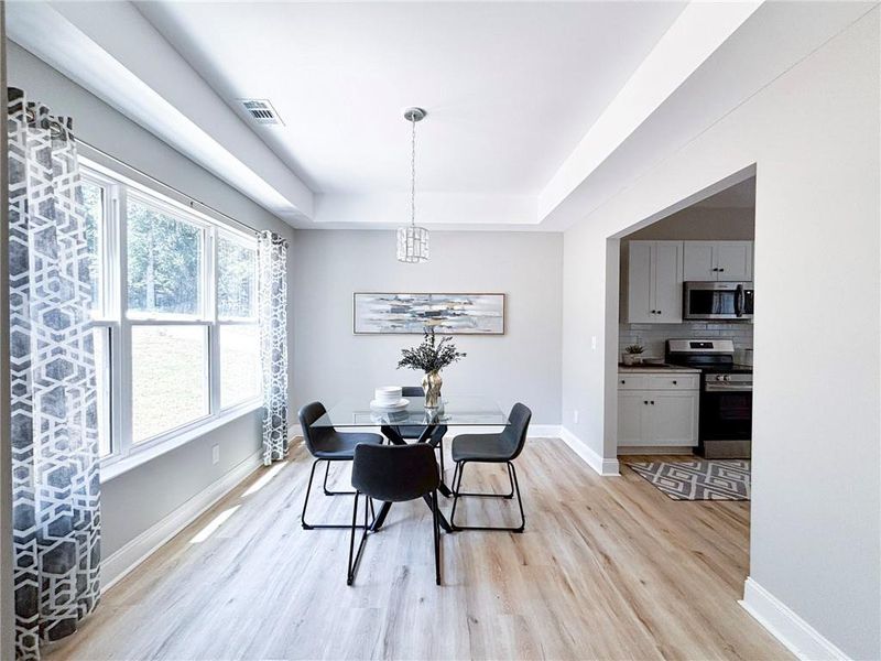 Furnished interior view inside a new home in , Monticello (Image 25).