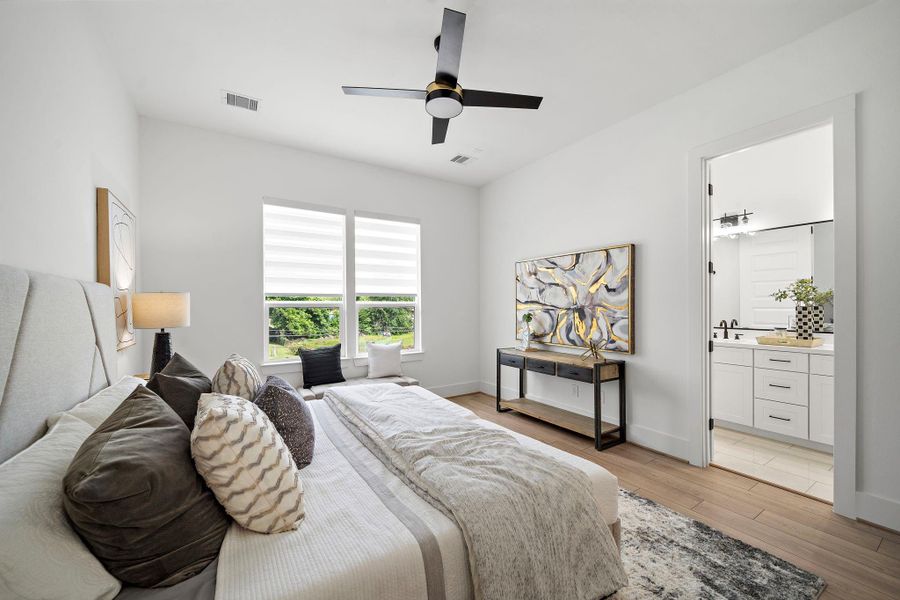 Furnished interior view inside a new home in , Houston (Image 26).