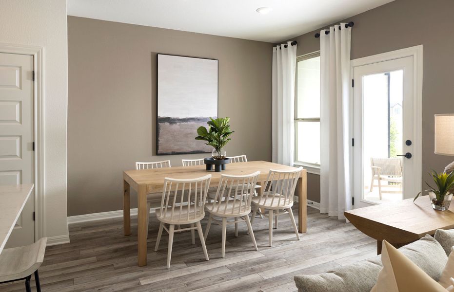 Dining Space with Backyard Patio Access