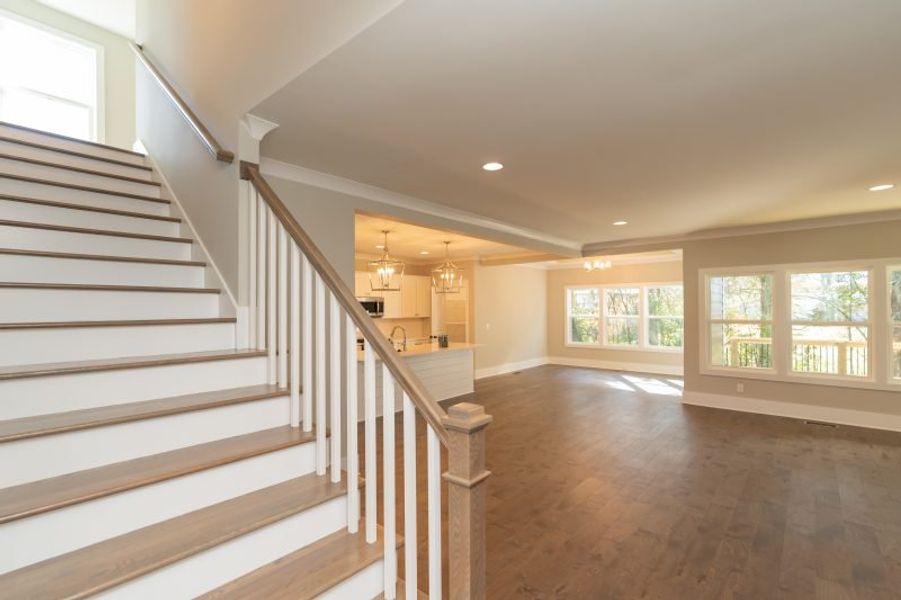Spacious, unfurnished interior of a new home in Creekside, Cleveland (Image 46). Spacious, unfurnished interior of a new home in Creekside, Cleveland (Image 46).