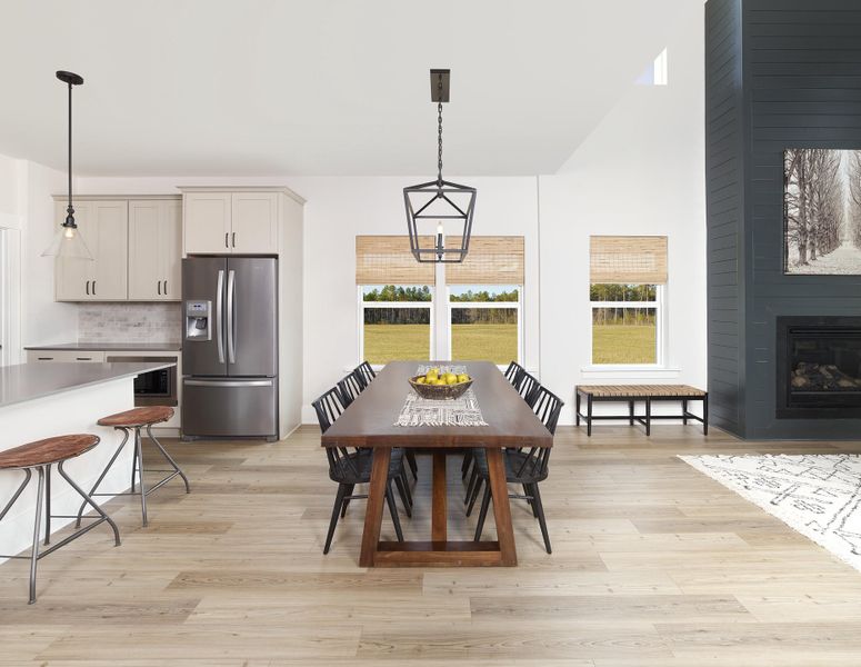 Furnished interior view inside a new home in , Summerville (Image 8).