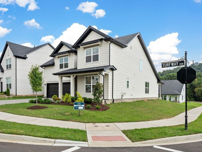 Front exterior of a new home in Carellton, Gallatin, TN, highlighting curb appeal (Image 27).