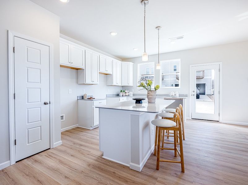 Representative furnished interior of a home built from the Gaston by Brookline Homes in The Crossing at Cramerton Mills, Gastonia (Image 6).