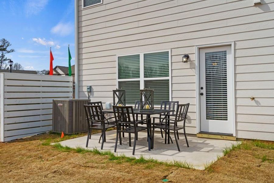 Exterior details and patio area of a home in Summit at Gateway, Jasper (Image 2). Exterior details and patio area of a home in Summit at Gateway, Jasper (Image 2).
