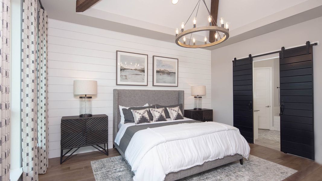 Furnished interior view inside a new home in Trinity Falls, McKinney (Image 19).