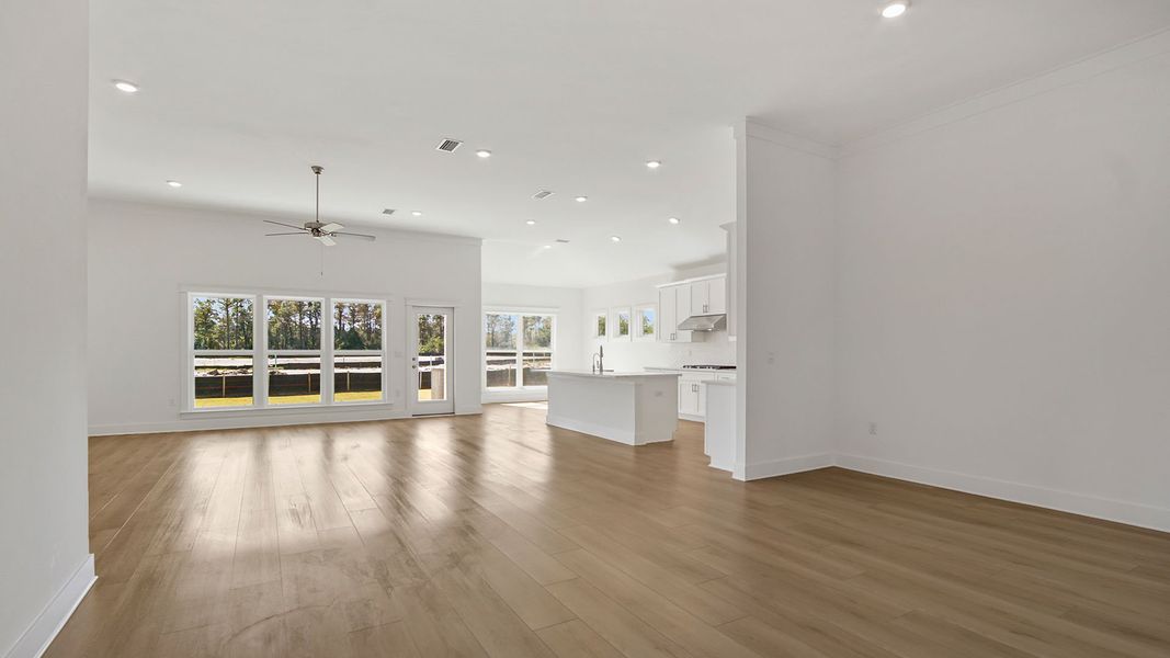 Representative unfurnished interior of a home built from the Magnolia by D.R. Horton in Breakfast Point East Phase II, Panama City Beach (Image 18).