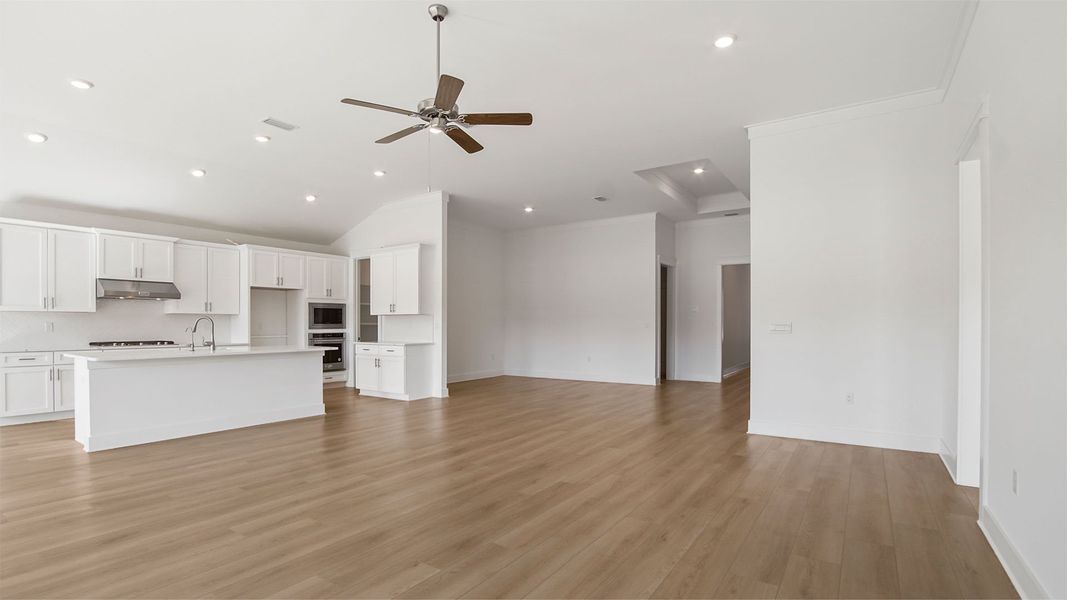 Representative unfurnished interior of a home built from the Magnolia by D.R. Horton in Breakfast Point East Phase II, Panama City Beach (Image 19).