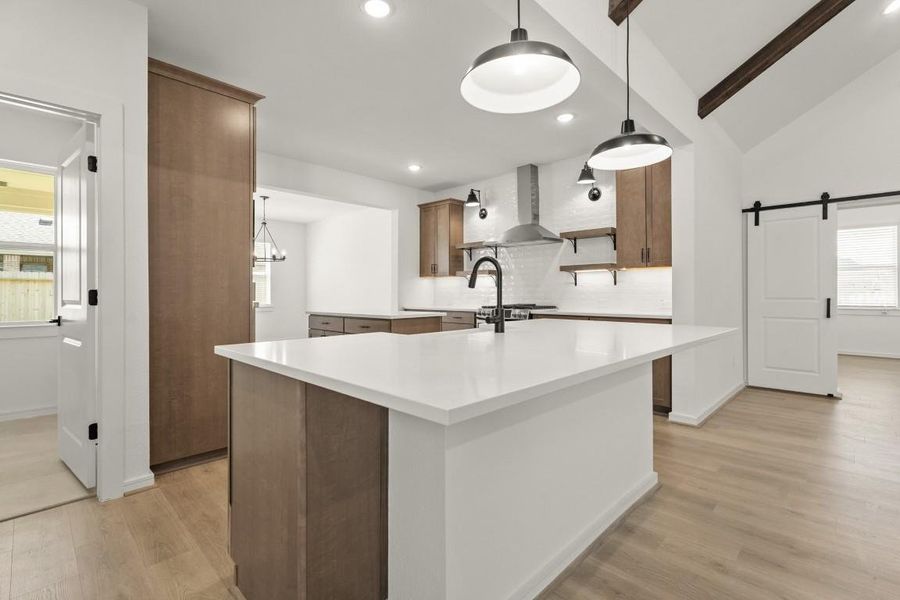 Furnished interior view inside a new home in Westwood, League City (Image 9).