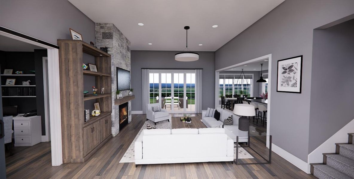 Furnished interior view inside a new home in , Dripping Springs (Image 10).